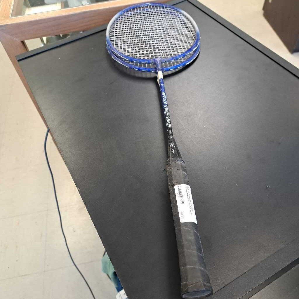 Set Of 2 Tempered Steel Handled Badminton Rackets