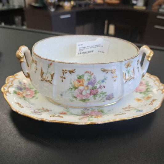 Vintage The Van Heusen Charles Co. Serving Bowl & Plate
