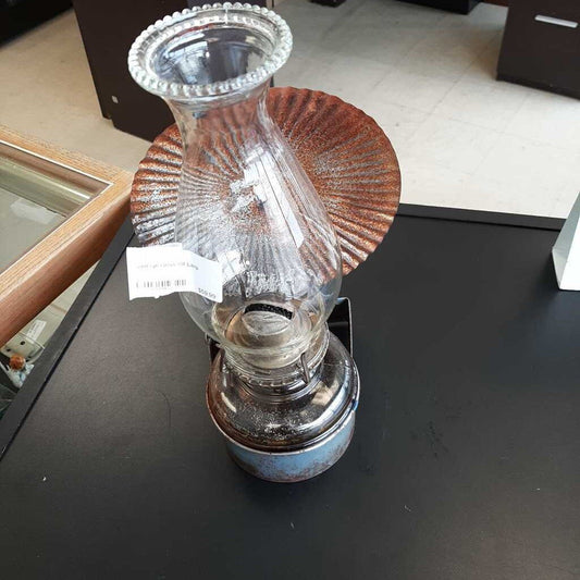 Vintage Glass Oil Lamp