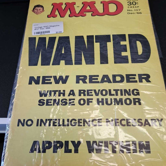 Vintage MAD Magazine #107 Dec 1966