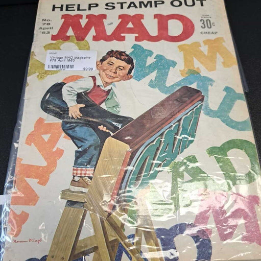 Vintage MAD Magazine #78 April 1963