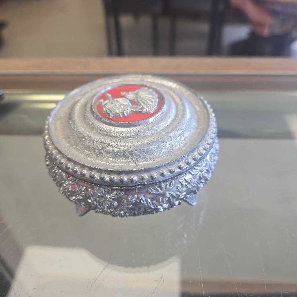Silver Aluminum Dish