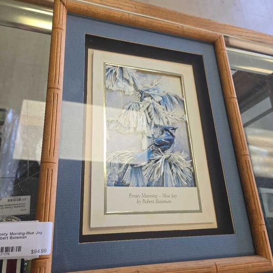 3D Frosty Morning-Blue Jay By Robert Bateman