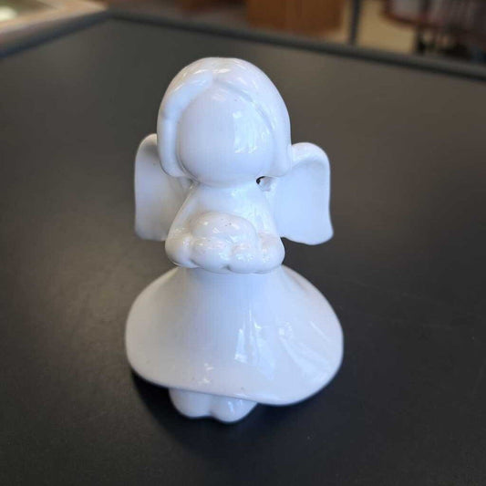 White Ceramic Angel Statue