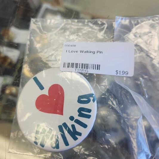 I Love Walking Pin
