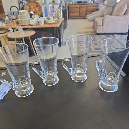 4 pc Vintage Footed Irish Coffee Glass