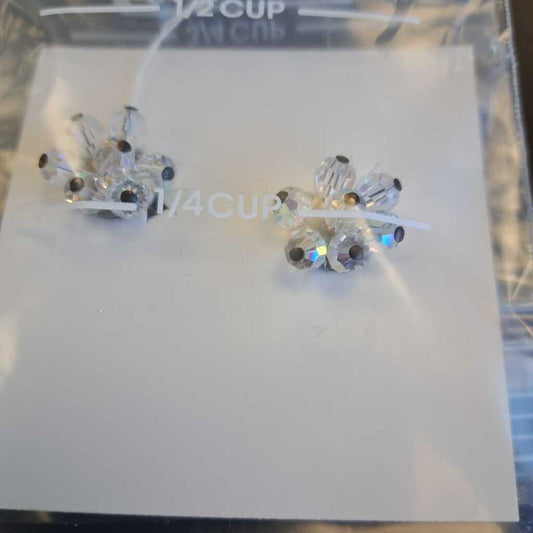 Beaded Clip on Earrings