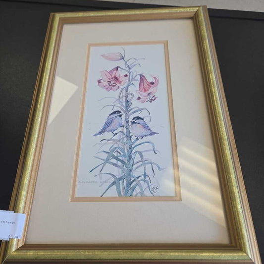Chickadee Waltz Picture In Frame