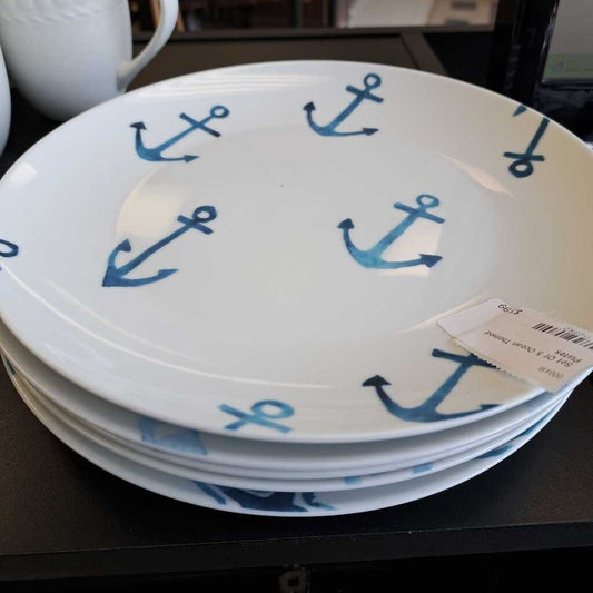Set Of 5 Ocean Themed Plates