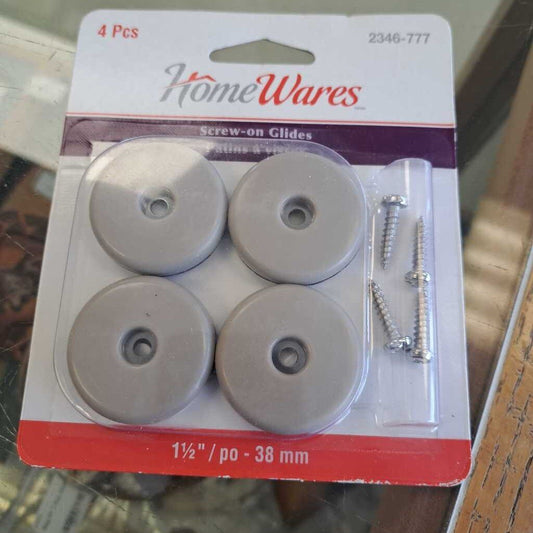 Pack Of Home Wares Screw On Furniture Glides