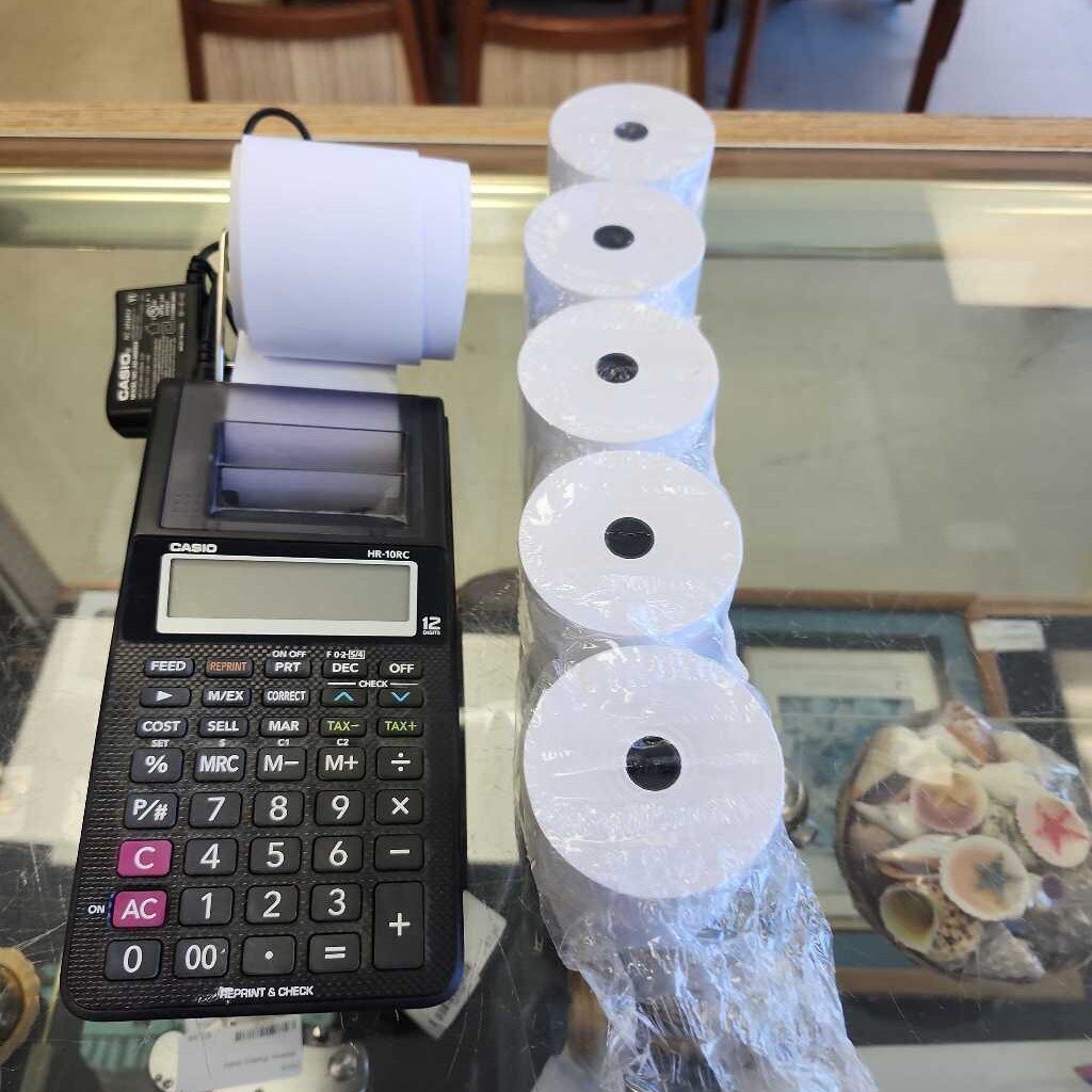 Casio Printing Calculator With Extra Rolls