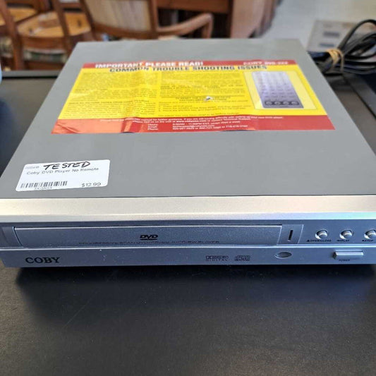 Coby DVD Player No Remote