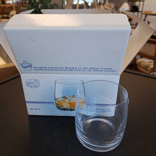 Set Of 4 Claudia Bohemia Crystal Glasses