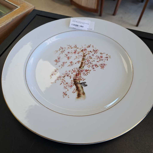 Vintage Tiffany Porcelain Plate W/Gold Trim
