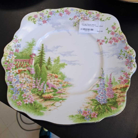 Vintage Royal Albert ""Kentish Rockery'' Cake Plate