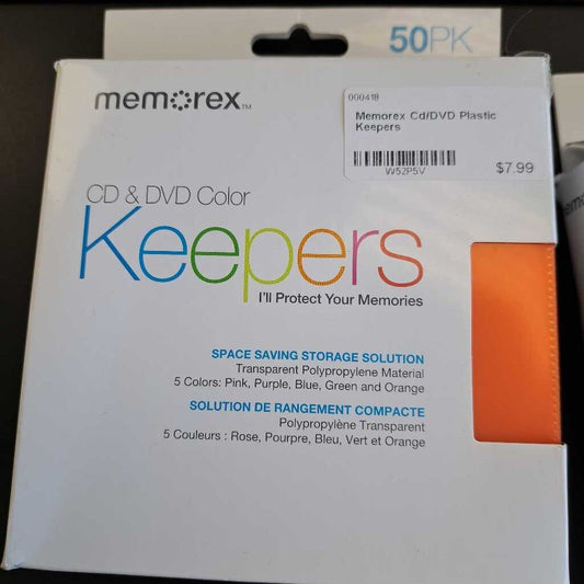 Memorex Cd/DVD Plastic Keepers