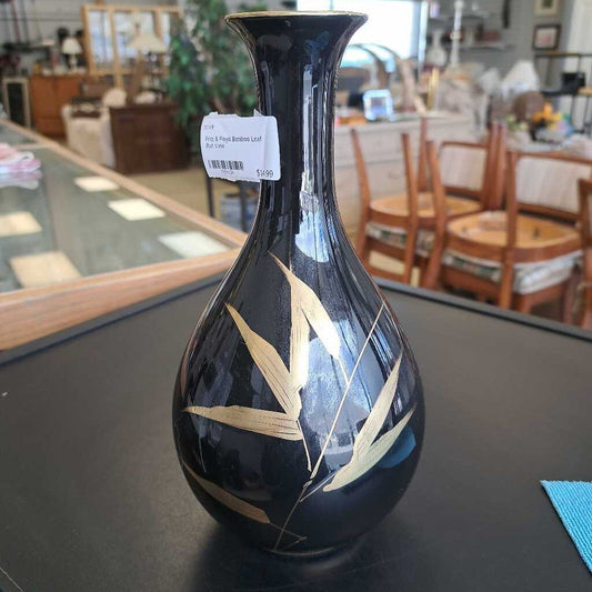Fritz & Floyd Bamboo Leaf Bud Vase