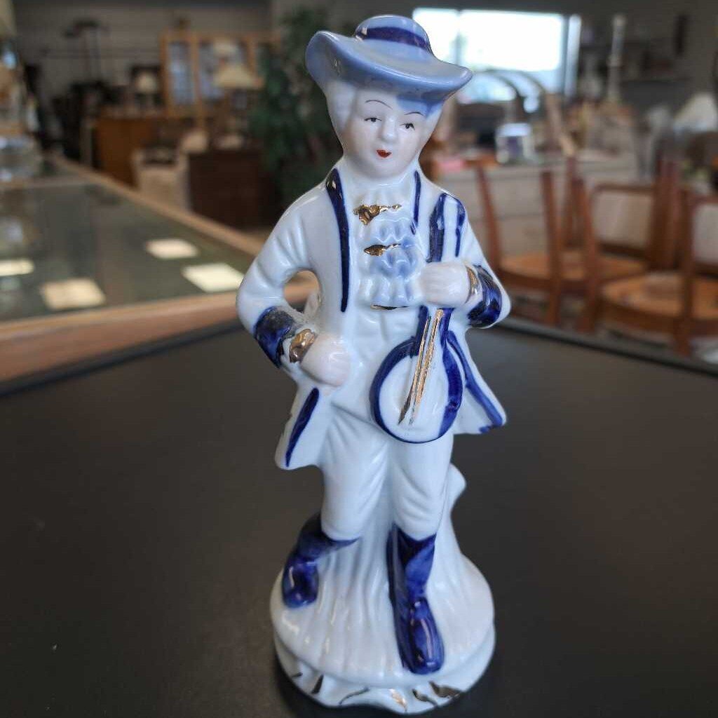 Vintage Porcelain Colonial Man Figurine