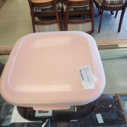 Pink Plastic Container With Lid