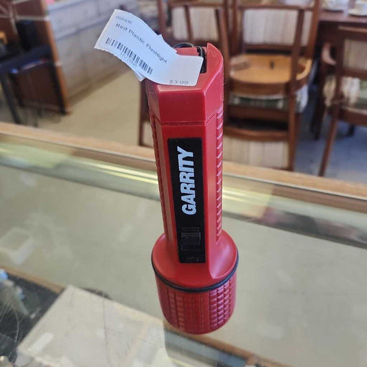 Red Plastic Flashlight