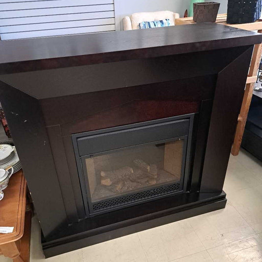 Dark Wood Electric Fireplace