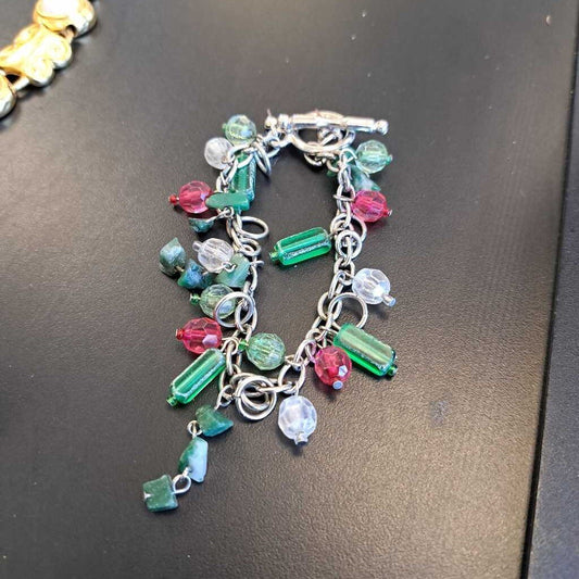 Beaded Charm Style Bracelet