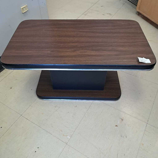 Vintage Dark Wood Venir Swivel Top TV Stand