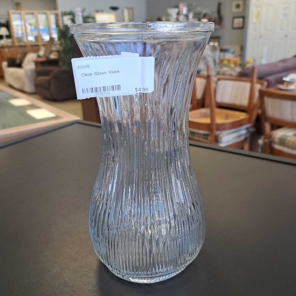 Clear Glass Vase