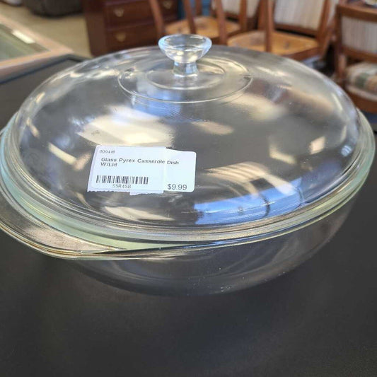 Glass Pyrex Casserole Dish W/Lid