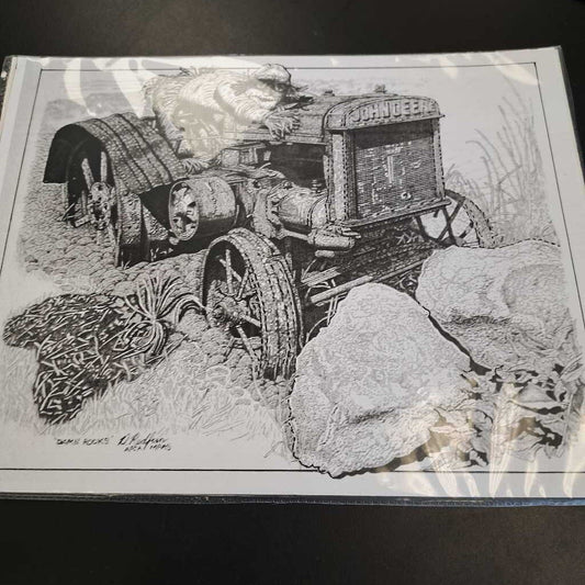 John Deere Drawing Print
