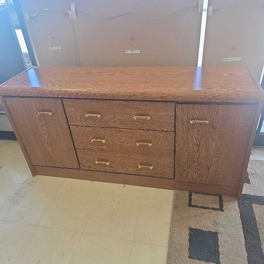 3 Drawer 2 Cabinet Dresser With Mirror