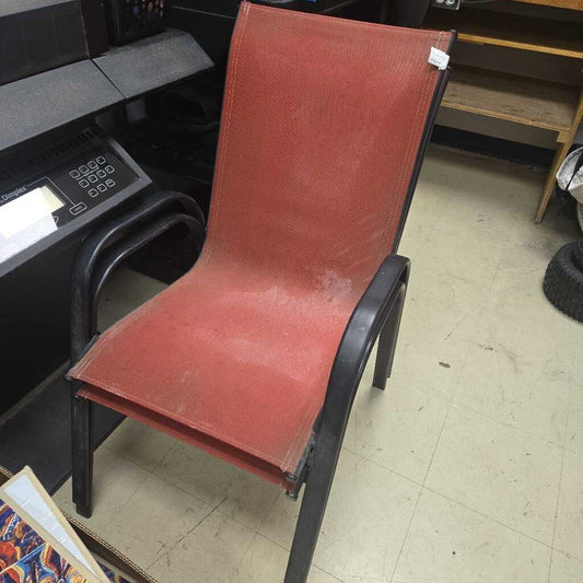 Pair Of Red Lawn Chairs