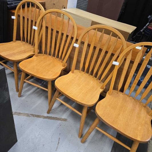 Solid Oak Windsor Style Chair