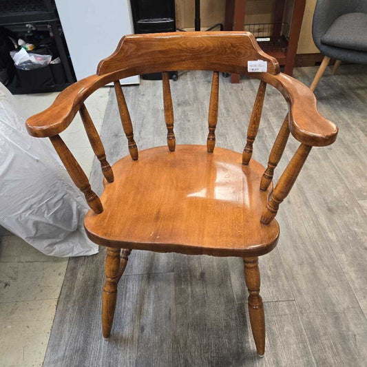 Maple Wood Antique "Smoker's Bow" Dining Chair
