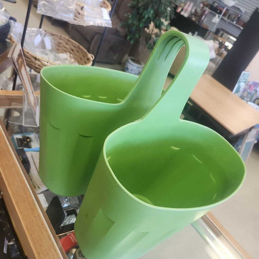 Double Green Plastic Planter