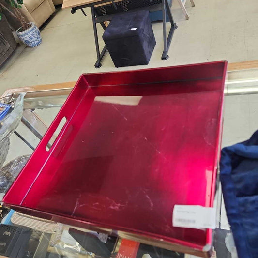 Red Serving Tray