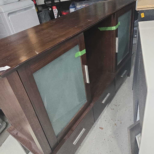 Dark Wood TV Stand