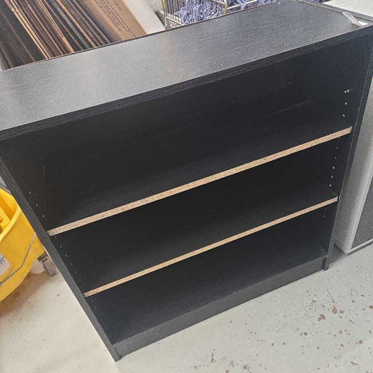 Black Laminate 3 Shelf Bookcase