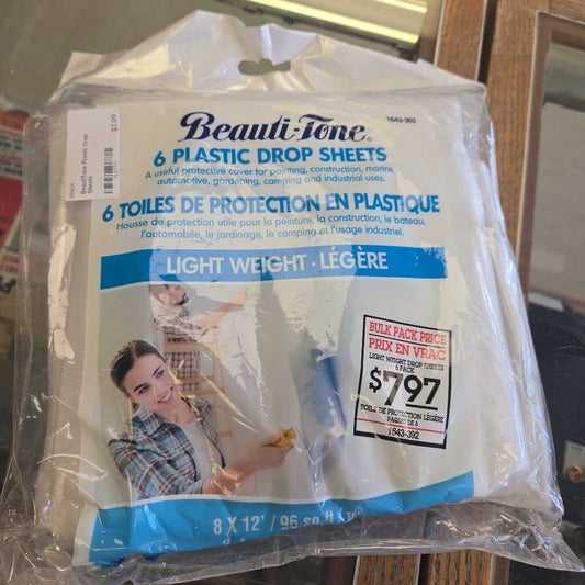 BeautiTone Plastic Drop Sheets
