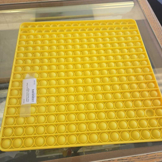 Yellow Square Silicone Push Pop Sensory Fidget