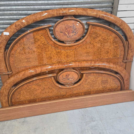 Vintage Style Milady Walnut Bed Frame