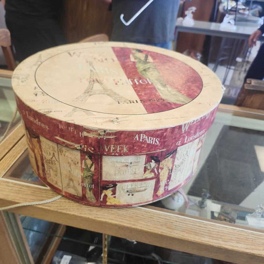 Paris Theme Hat Box