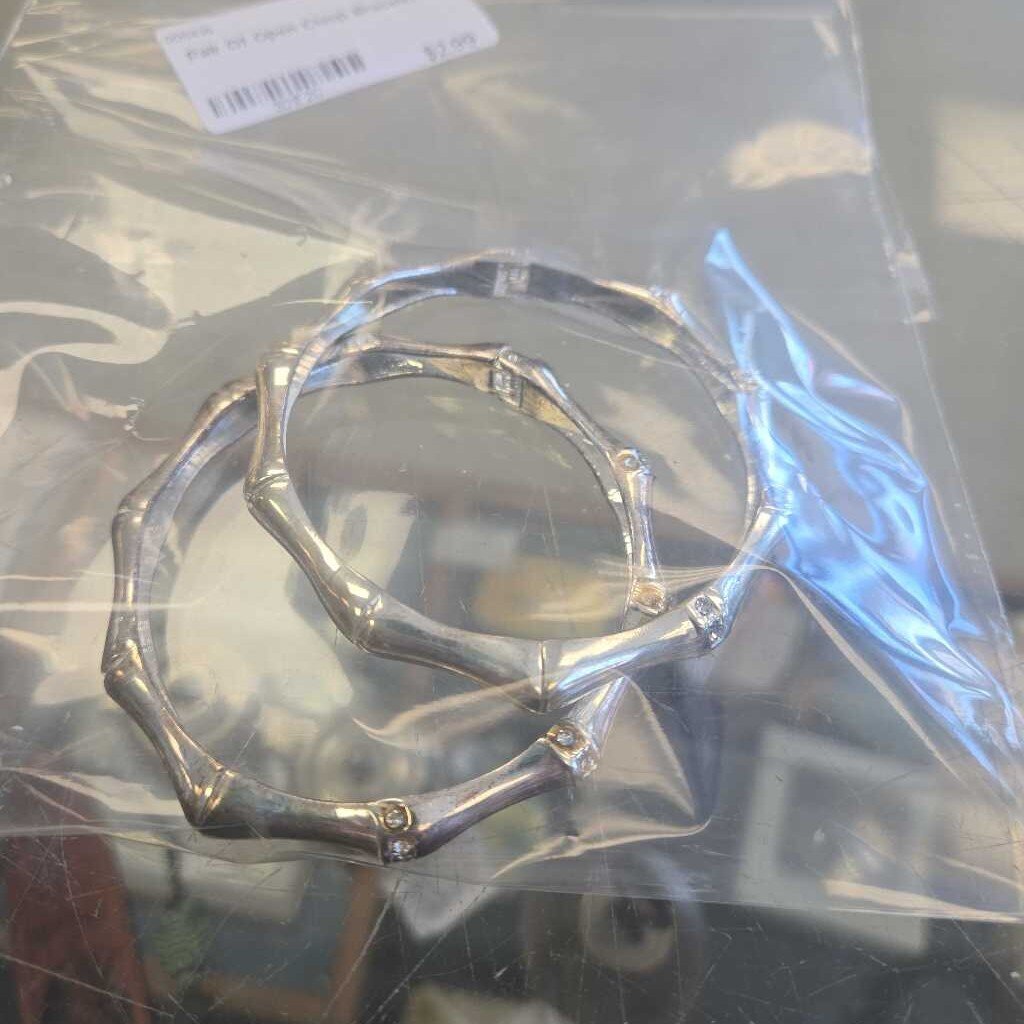 Pair Of Open Clasp Bracelet