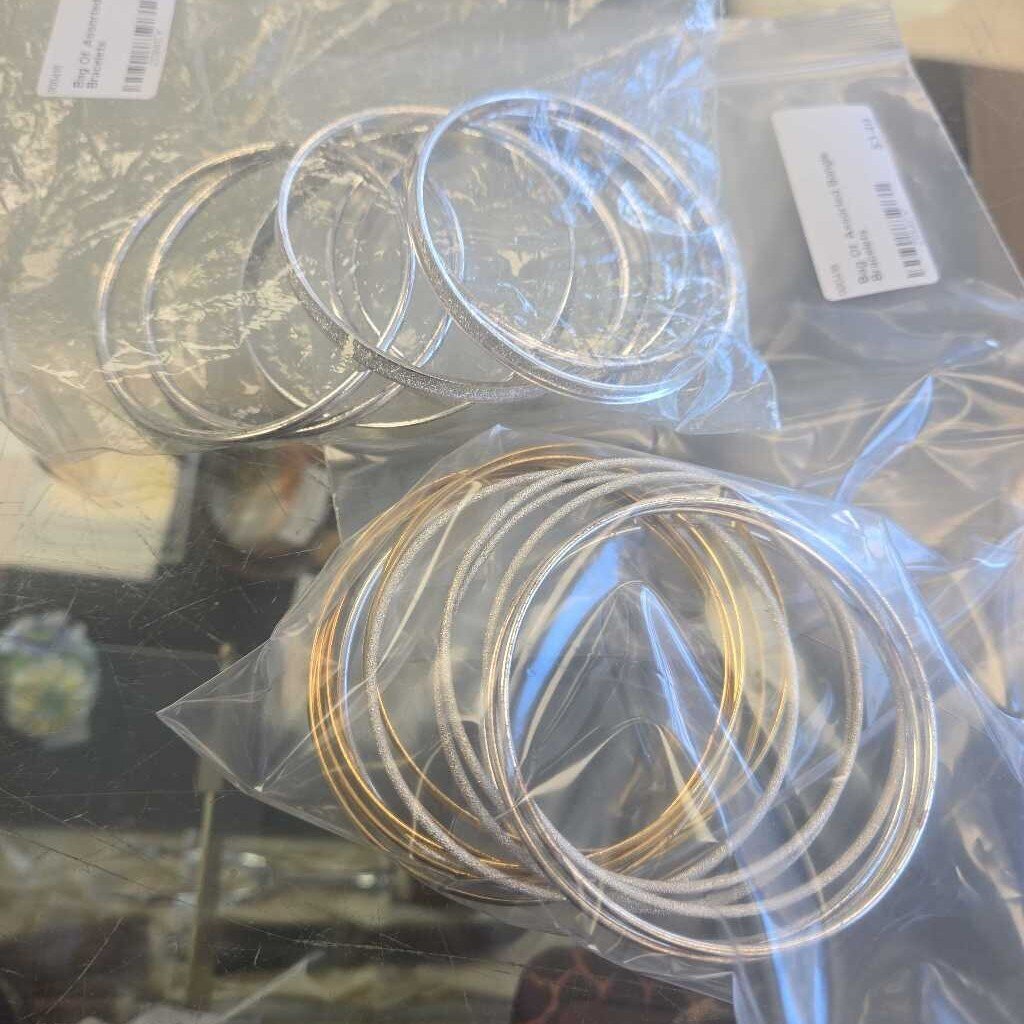 Bag Of Assorted Bangle Bracelets
