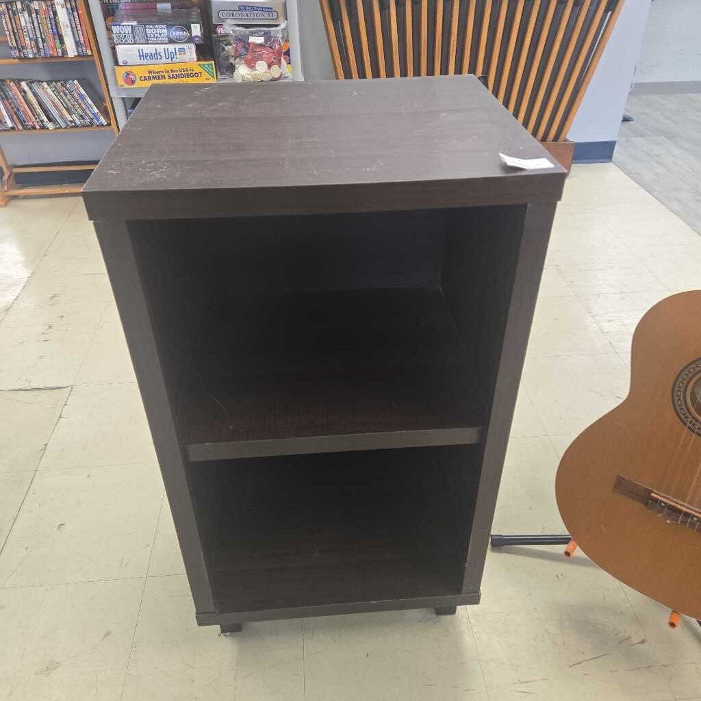 Brown Two Tier Shelf- Needs TLC
