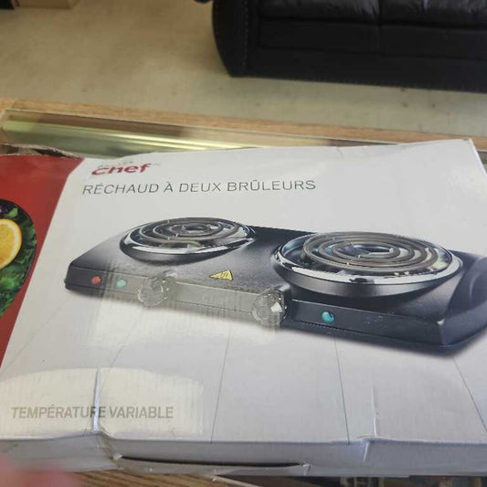 Master Chef Double Burner Cooktop