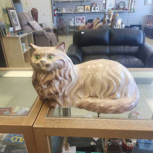Large Ceramic Cat Figurine
