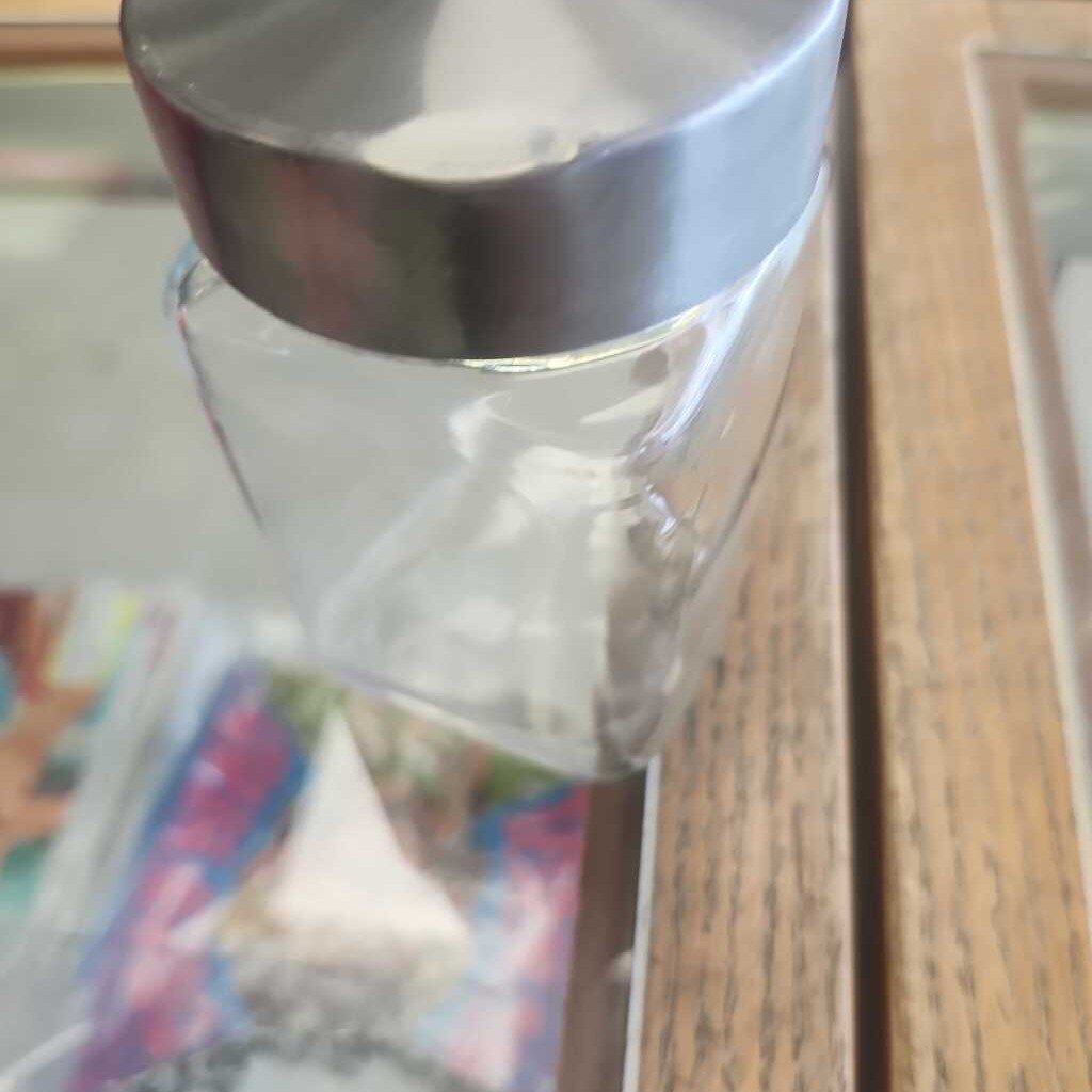 Small Glass Jar With Metal Lid