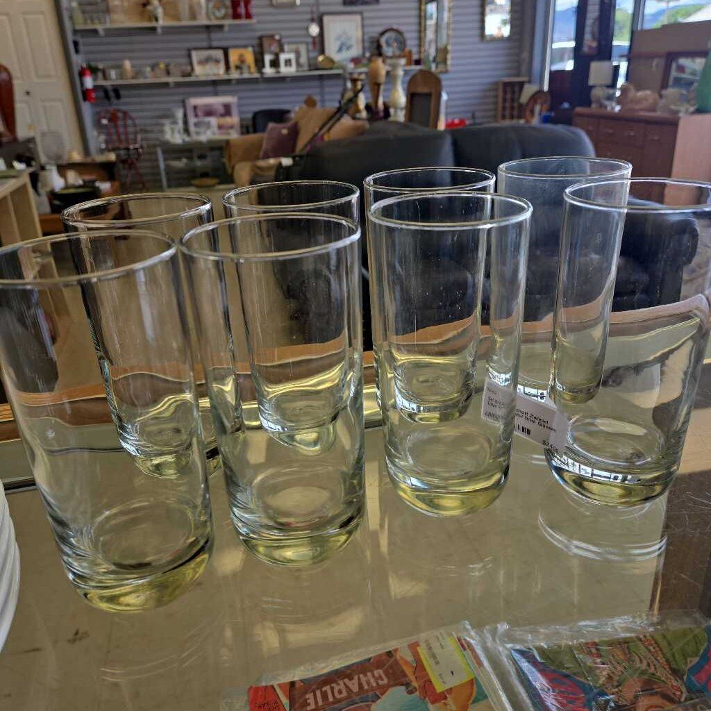Set Of 8 Schott Zwiesel Triton Crystal Drink Glasses