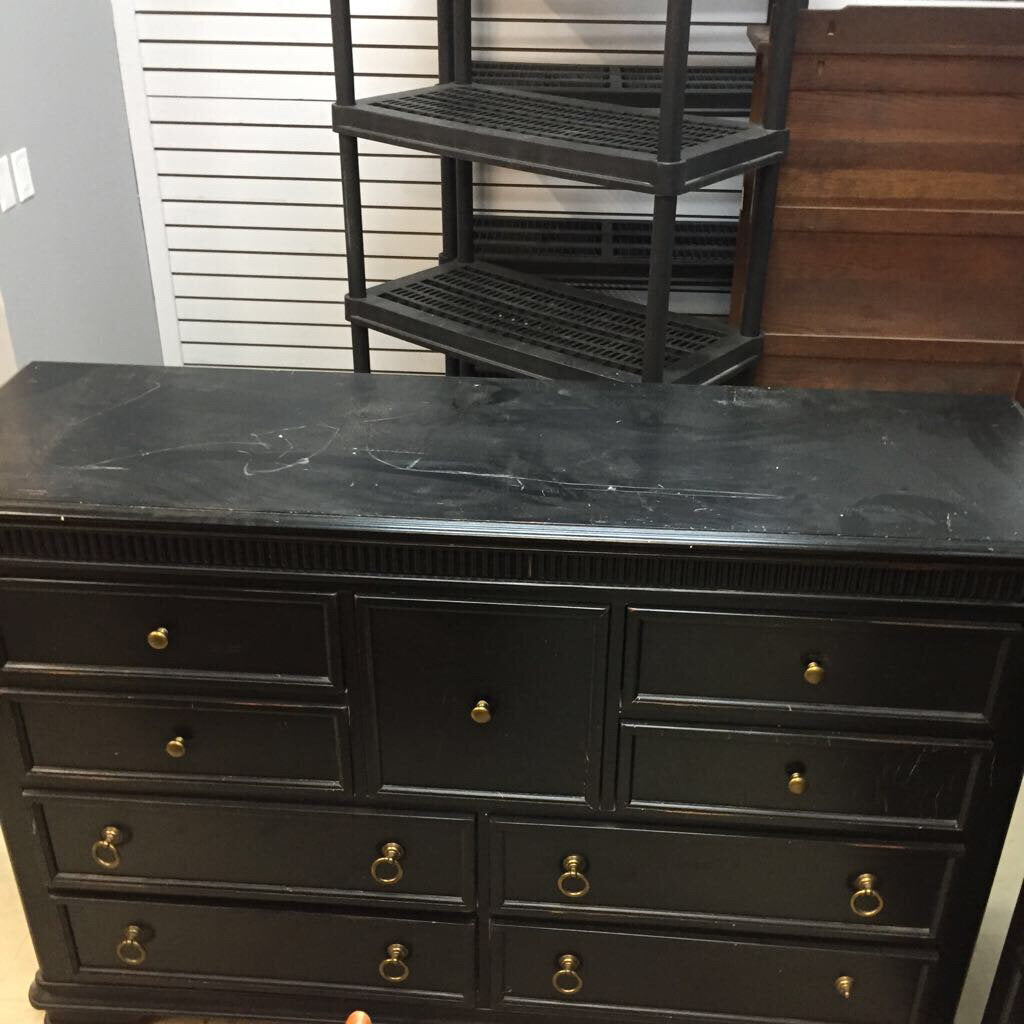 Tall Black Dresser With Mirror